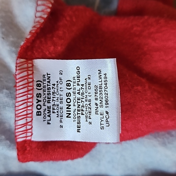 Marvel Spider-Man 2pc Pajamas Boys Size 8 - Picture 11 of 11